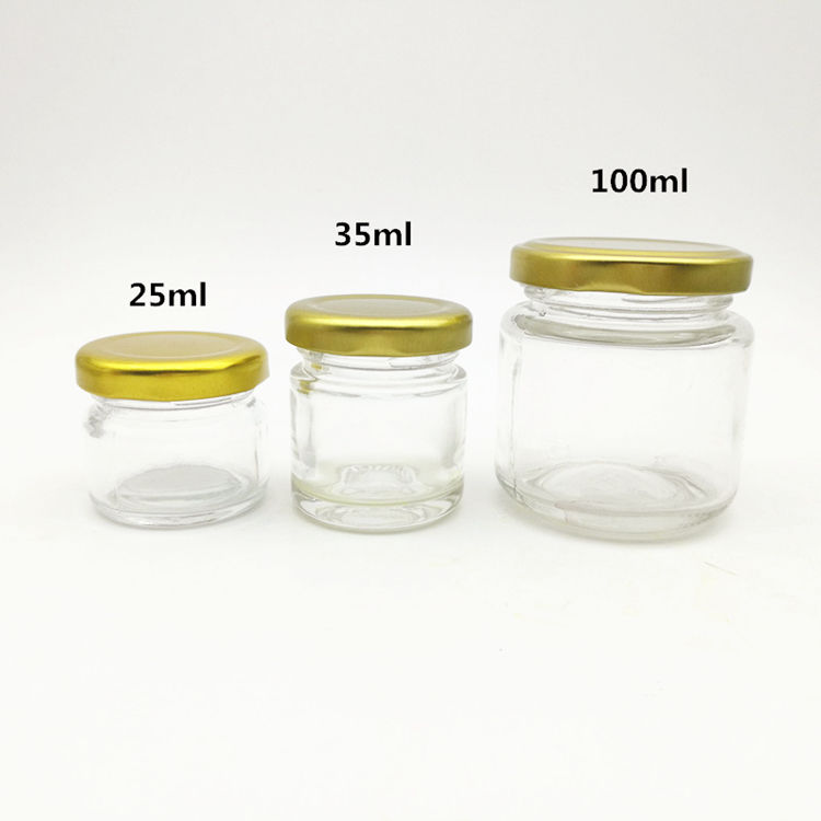 Airtight Glass Storage Jars with Metal Lids (2)