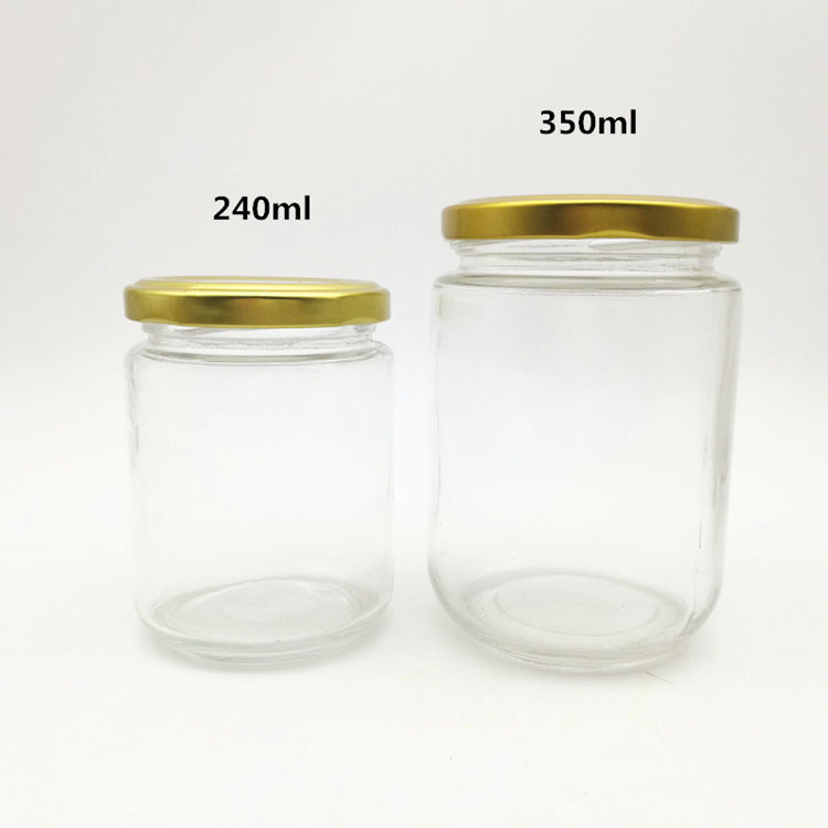 Airtight Glass Storage Jars with Metal Lids (3)