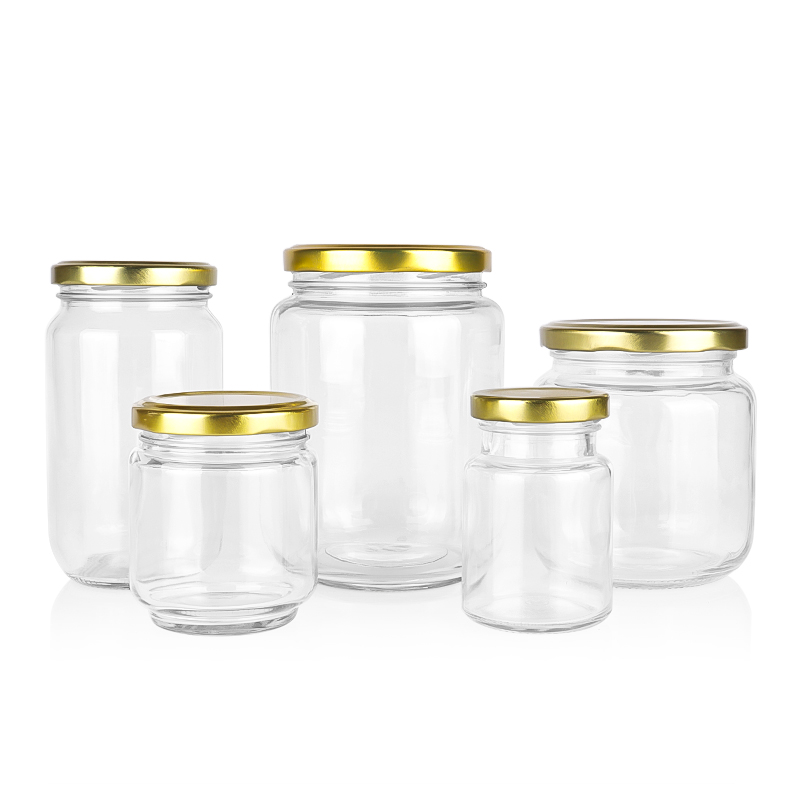 round glass jars